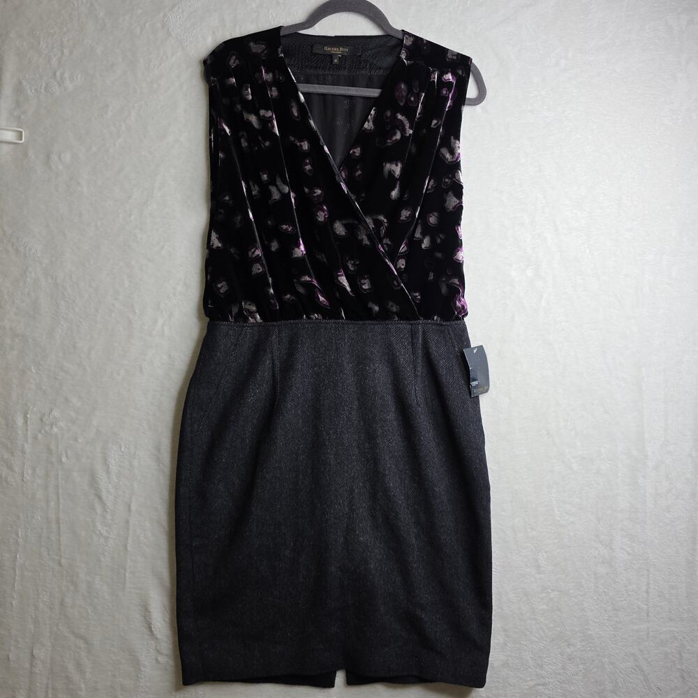 Rachel Roy Sz10 NWT Wool Cashmere blend Crossed Velvet Top n Skirts. Warm Office